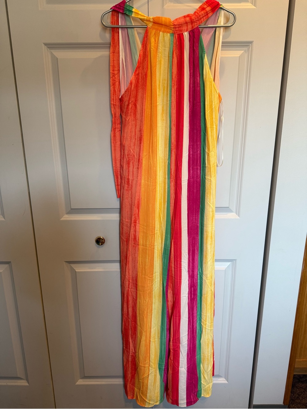 Flying Monkey Rainbow Stripe One-Piece Jumpsuit Multicolor